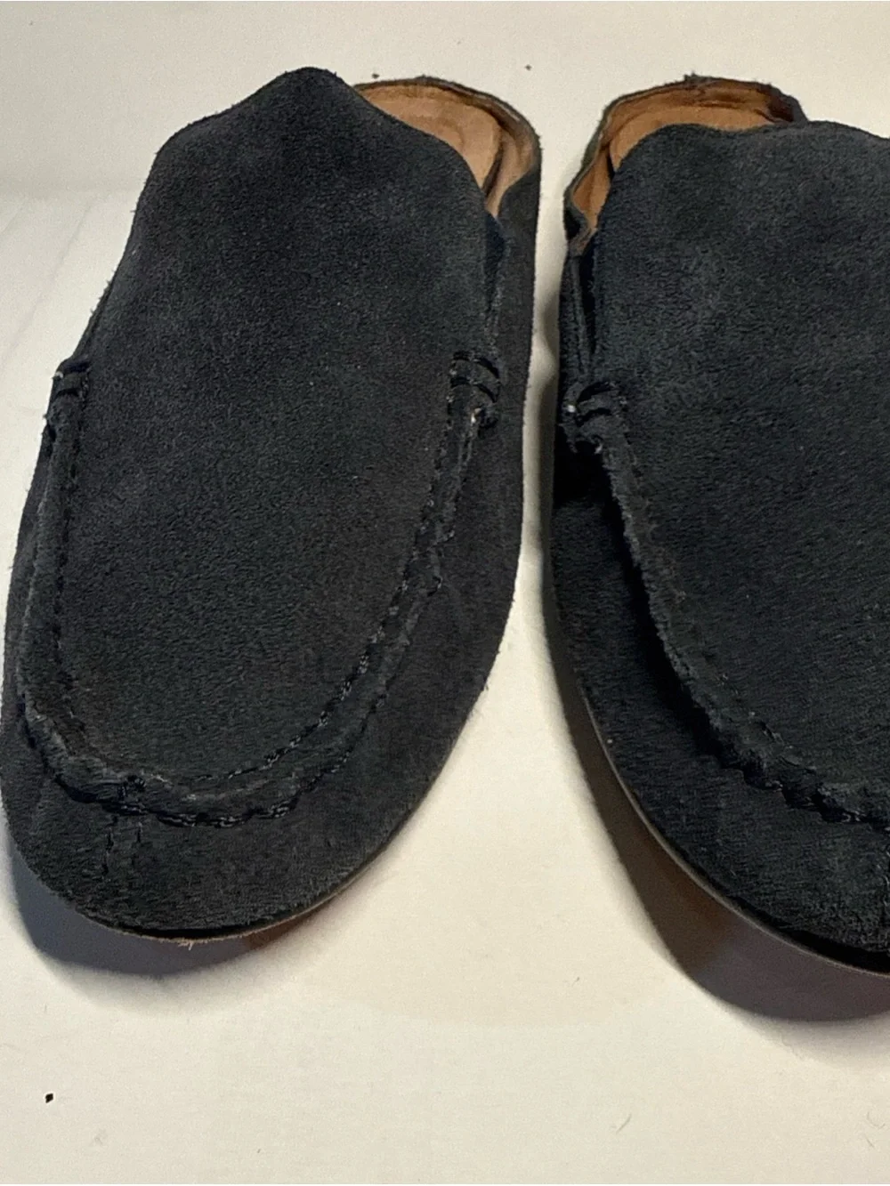 Donald J. Pliner Men's Dark Navy Suede Slip-On Loafers